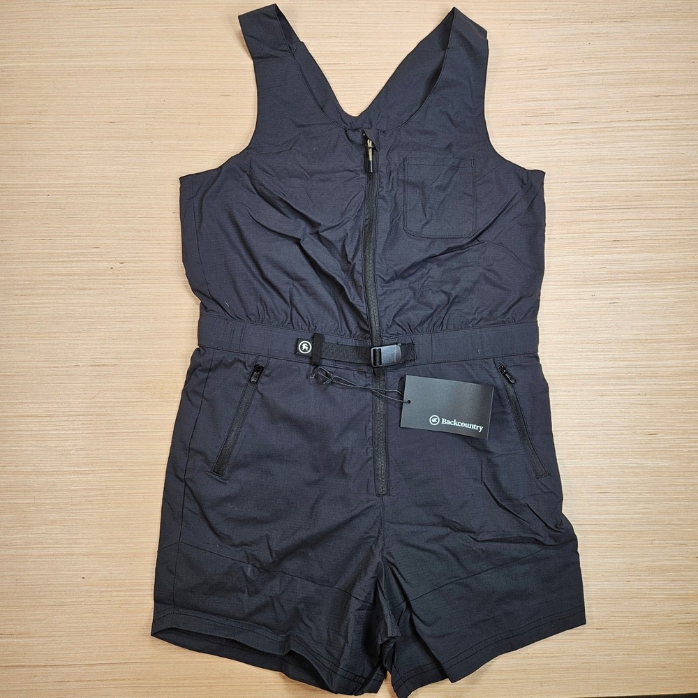 Backcountry‎ Wasatch Ripstop Romper Women M Black Hiking Gorpcore BCCZ2XH NEW